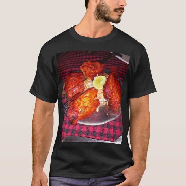 Chicken Tandoori Print Tshirt JN (Vorderseite)