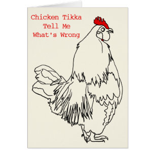 Chicken Tikka Funny Rooster Pop Song Parody Slogan