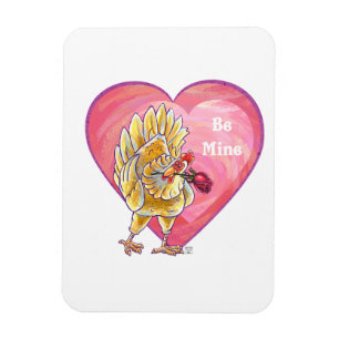 Chicken Valentine's Day Magnet
