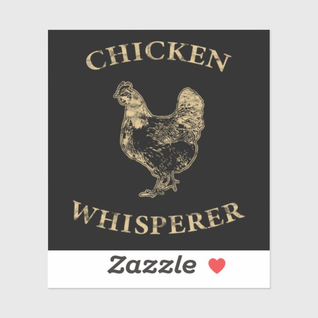 Chicken Whisperer Bauer Hühnerfleisch Bauer Aufkleber (Blatt)