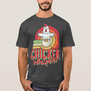 Chicken Whisperer Bauer Vintag Retro gestört T-Shirt