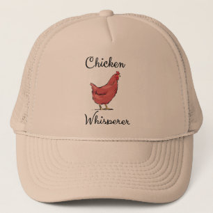 Chicken Whisperer Hen Watercolor Funny Humor Truckerkappe