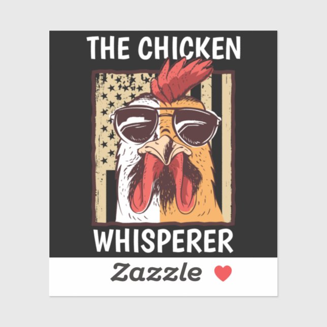 Chicken Whisperer Hühner Bauer Funny Bauer Aufkleber (Blatt)