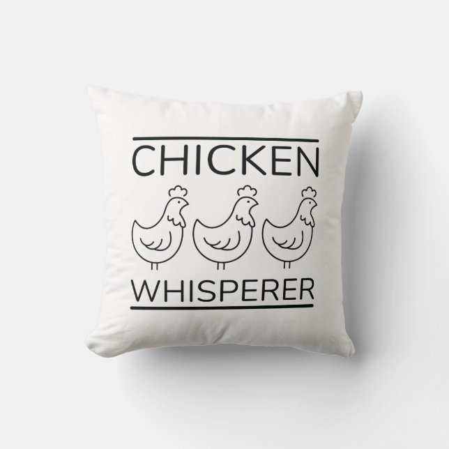 Chicken Whisperer Kissen (Vorderseite)