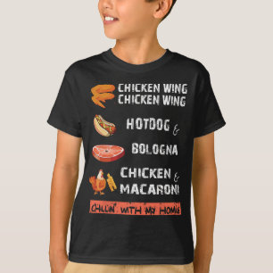 Chicken Wing Chicken Wing Hot & Bologna Song Lyrik T-Shirt