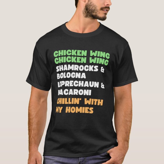 Chicken Wing Chicken Wing Song Hot Dog Bologna St  T-Shirt (Vorderseite)