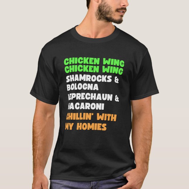 Chicken Wing Chicken Wing Song Hot Dog Bologna T-Shirt (Vorderseite)