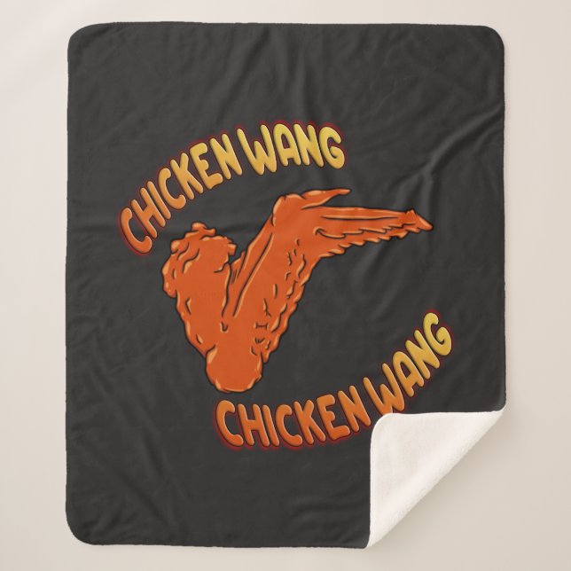Chicken Wing Sherpa Blanket Sherpadecke (Vorderseite)