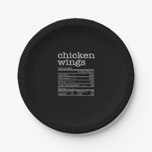 Chicken Wings Nutrition Facts Erntedank Christm Pappteller