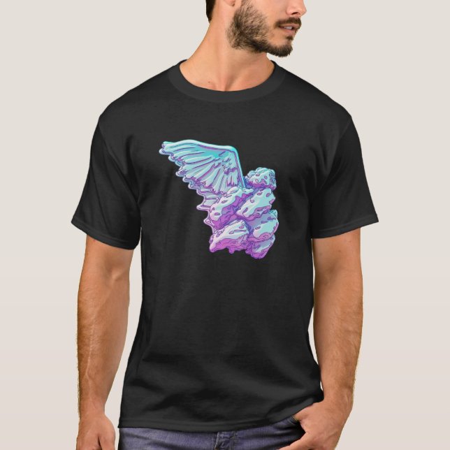 Chicken Wings with Dreamy Vaporwave Aesthetics T-Shirt (Vorderseite)