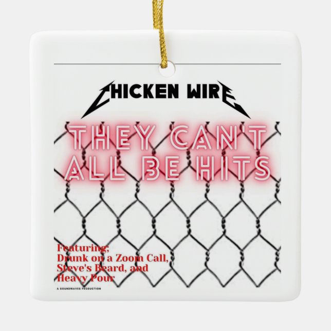 Chicken Wire Weihnachtsschmuck (Vorderseite)