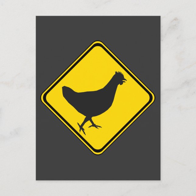 Chicken Xing! Postkarte (Vorderseite)