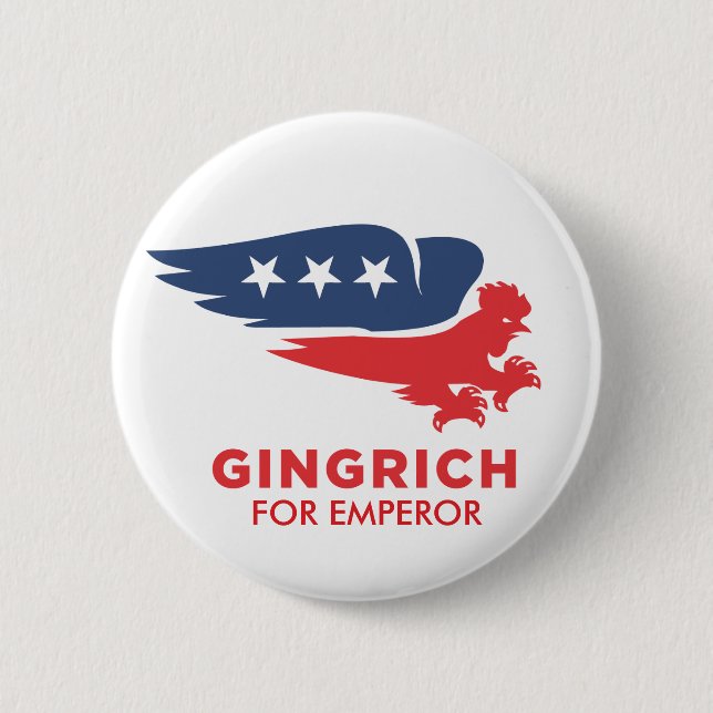 Chickenhawk Gingrich Knopf Button (Vorderseite)