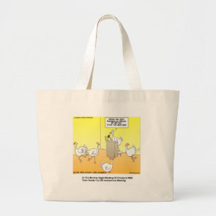 Chickenhead Anonyme Cartoon Geschenke und T-Shirts Jumbo Stoffbeutel