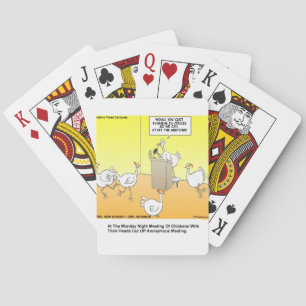Chickenhead Anonyme Cartoon Geschenke und T-Shirts Spielkarten
