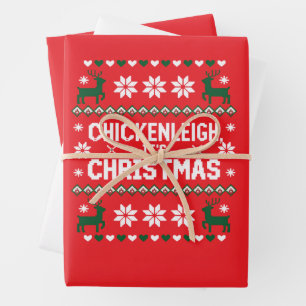 Chickenleigh Es Ist Weihnachten Lustiges Weihnacht Geschenkpapier Set