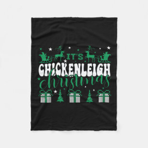 Chickenleigh Es ist Weihnachten T-Shirt Xmas Match Fleecedecke