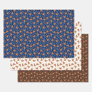 Chickens and Eggs Wrapping Paper Geschenkpapier Set