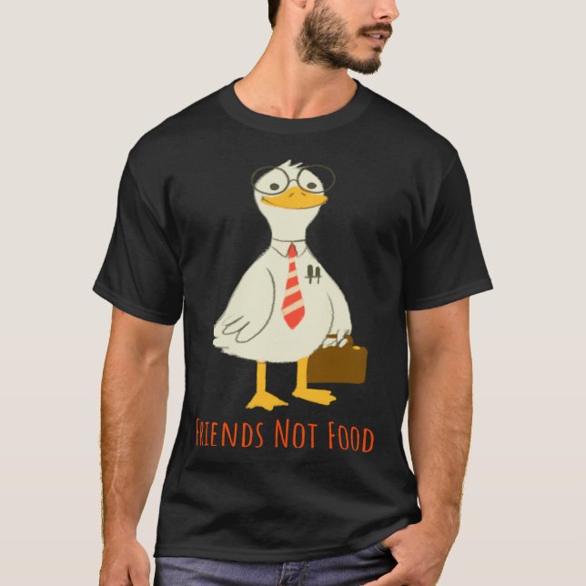 Chickens Are Friends Not Food  Cute Vegans & Veget T-Shirt (Vorderseite)