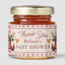 Chickens Barn Charming Farm Baby Shower Thank You