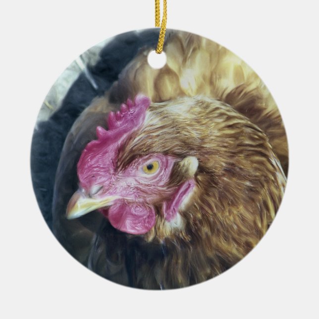 CHICKENS KERAMIKORNAMENT (Vorne)