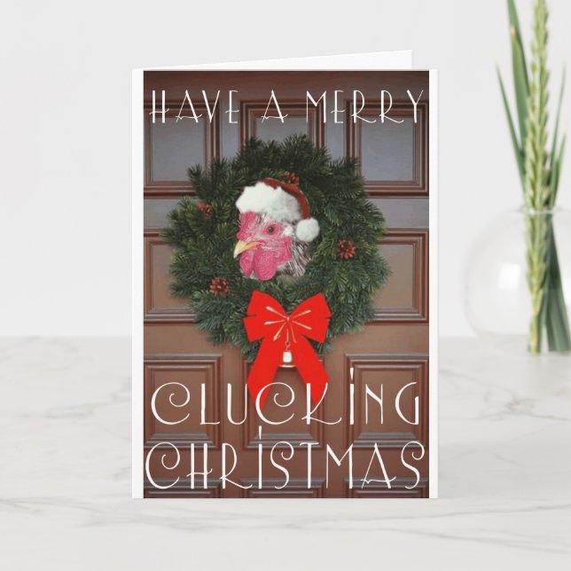 Chickie Boom-Boom Weihnachtskarte Feiertagskarte (Vorderseite)