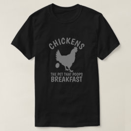 CHICKIERT DEN PET, DER FRÜHSTÜCK-T - Shirt KACKE