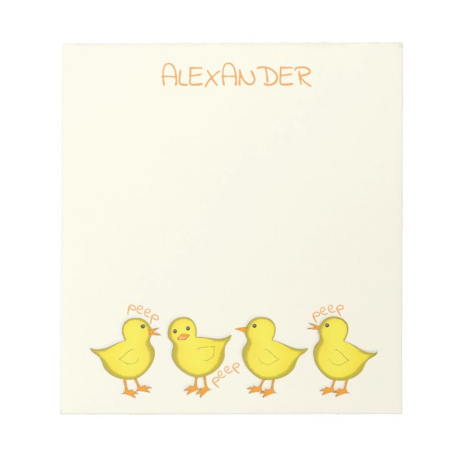 Chicks 5.5" x 6" Notepad - 40 Seiten Notizblock (Vorderseite)