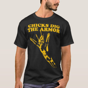 CHICKS DIG ARMOR Jet Jaguar T-Shirt