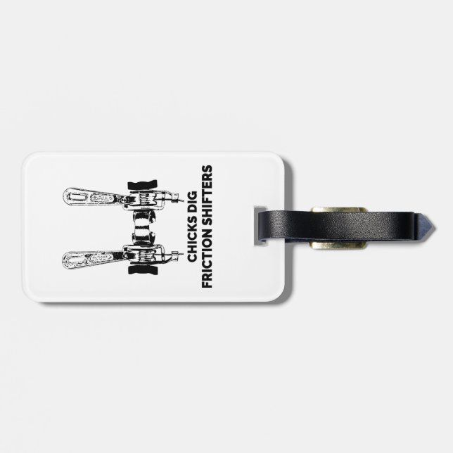 Chicks Dig Friction Shifters Fahrrad Gepäckanhänger (Rückseite horizontal)