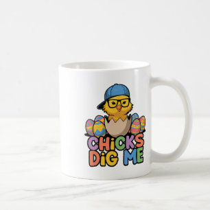 Chicks Dig Me Happy Osterfest Kaffeetasse