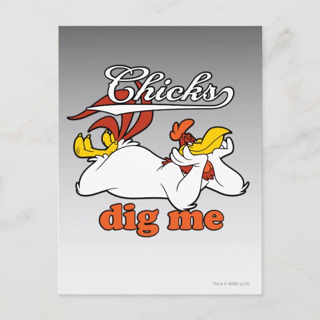 Chicks Dig Me Postkarte (Vorderseite)