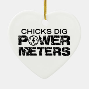 Chicks Dig Power Meters Keramikornament