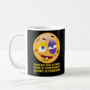 "CHICKS DIG SCARS" lustige Emoji Kaffeetasse