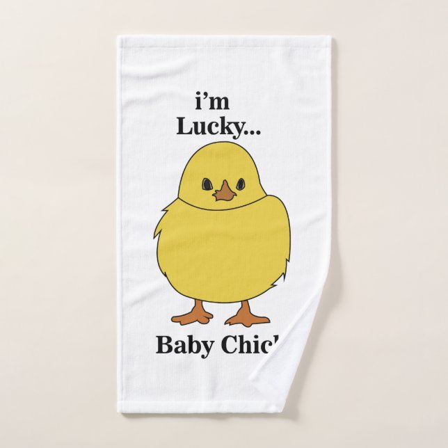 Chicks Ich bin ein glücklicher Baby Chick Handtuch (Handtuch)