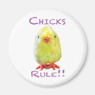 Chicks reglementieren Porträt transparent Magnet