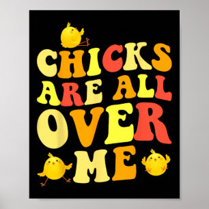 Chicks sind überall in mir zu Ostern Spaß Baby Poster