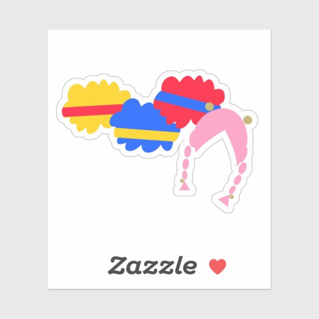 Chicky, Cha-Cha, Boom-Boom, Lya-Lya Aufkleber (Blatt)