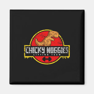Chicky Nuggies Lifting Team Chicken Nugget Lover D Magnet