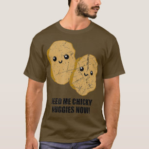 Chicky Nuggies Time Funny Viral Meme Trend T-Shirt