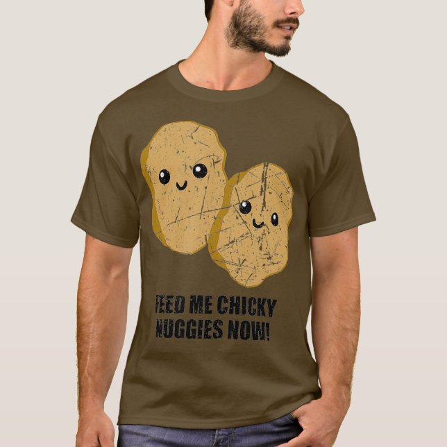 Chicky Nuggies Time Funny Viral Meme Trend T-Shirt (Vorderseite)