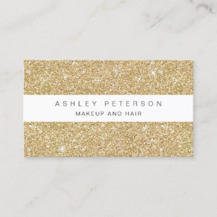 Chicmake-upgoldGlitter-Glitzern Sequins Visitenkarte
