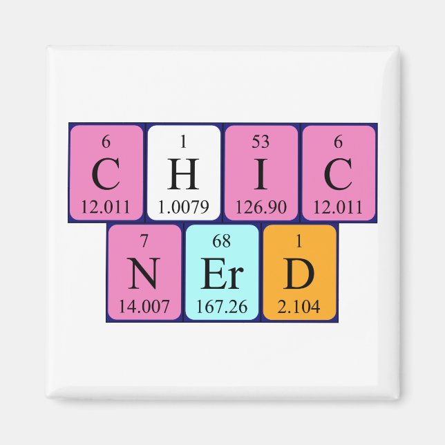ChicNerd Periodenmagnet Magnet (Vorne)