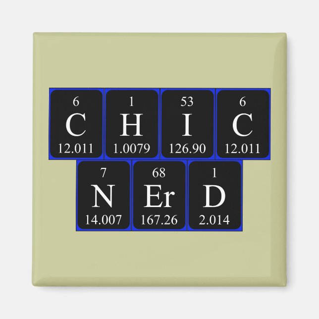 ChicNerd Periodenmagnet Magnet (Vorne)