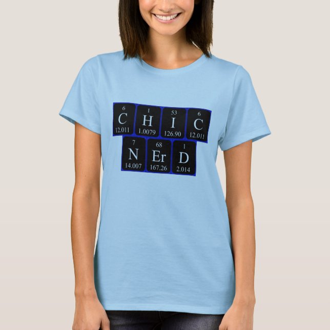 ChicNerd Periodensystem-Shirt T-Shirt (Vorderseite)
