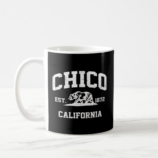 Chico California Ca Staat Athletic Style Kaffeetasse (Links)