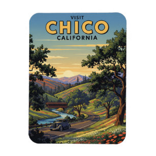Chico California Travel Magnet