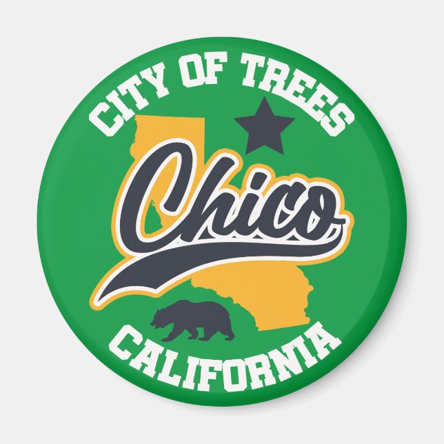 Chico, Kalifornien Magnet (Vorne)