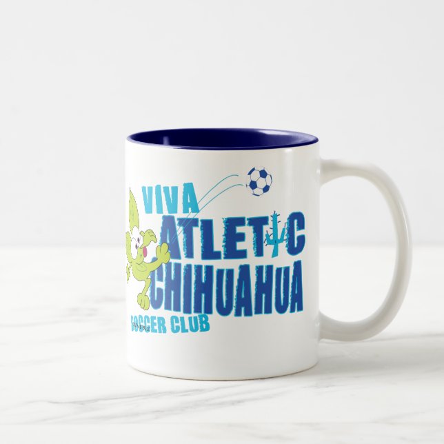 CHICOchihuahua-Fußball-Verein-Tasse Zweifarbige Tasse (Rechts)