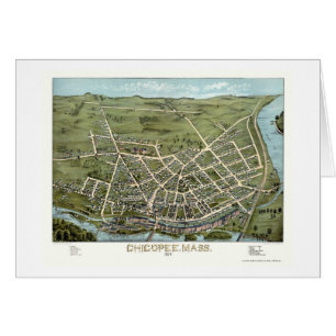 Chicopee, panoramische Karte MAs - 1878